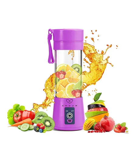 Amour Portable Blender Smoothie Juicer Purple - 380 ml