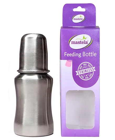 Mastela Stainless Steel Feeding Bottle - 140 ml