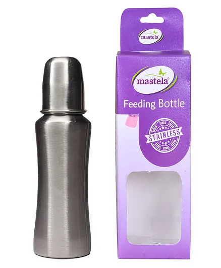 Mastela Stainless Steel Feeding Bottle - 240 ml