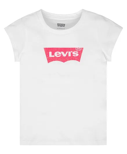 Levi's® Short Sleeves Logo Printed Tee - White