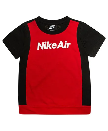 Nike Air Colorblock Half Sleeves Tee - Black