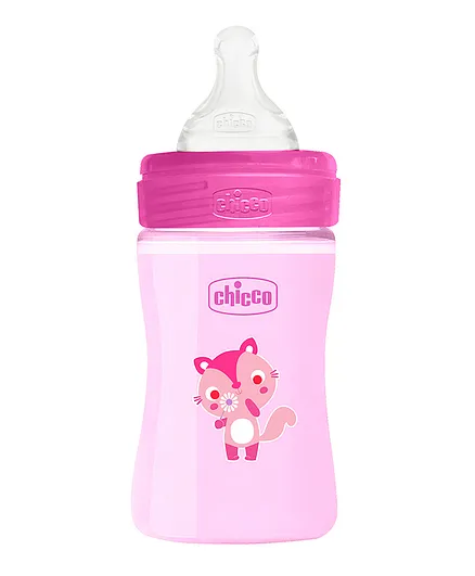 Chicco Feeding Bottle Slow Flow Pink - 150 ml