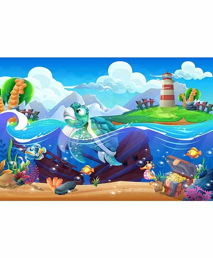 WENS Nature Theme Self Adhesive Wall Poster - Multicolor