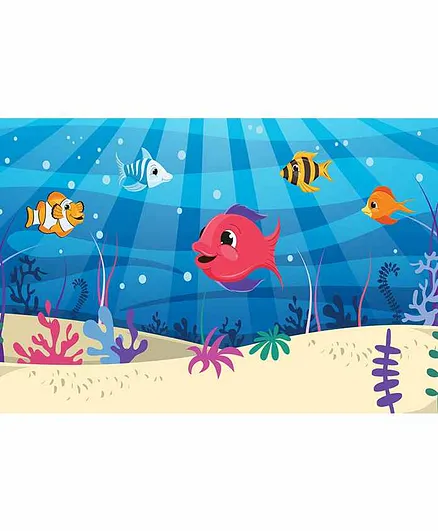 WENS Nature Theme Self Adhesive Wall Poster - Multicolor