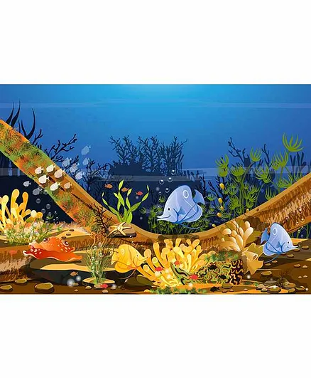 WENS Nature Theme Self Adhesive Wall Poster - Multicolor