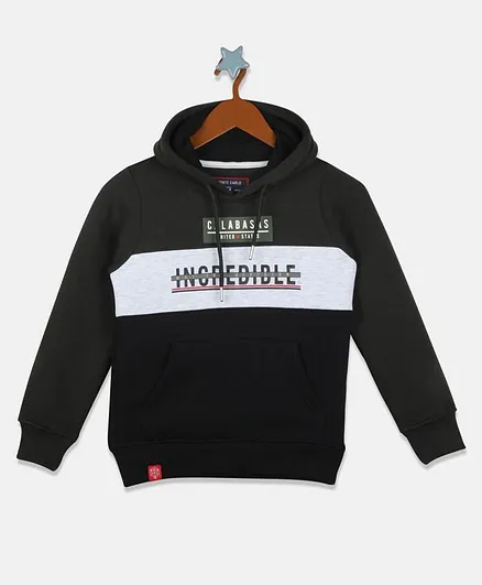 Monte Carlo Full Sleeves Incredible Print Hoodie - Black