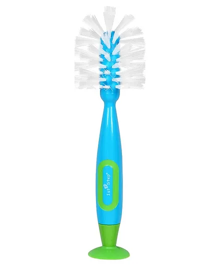 1st Step 2 in 1 Bottle & Nipple Cleaning Brush - Light Pink
