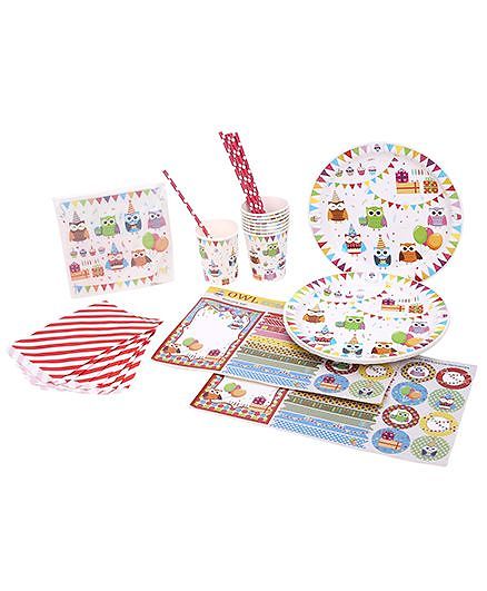 Shopaparty Owl Party Pack - Multicolor