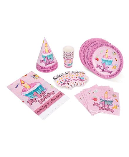Shopaparty My 1st Birthday Party Pack - Pink