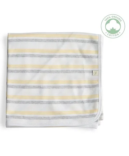 Tiny Twig Banana Stripes Bunny Rug - Yellow