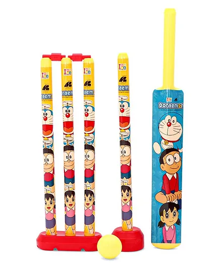 Doraemon T-20 Cricket Set with Bat Size 4 - Multicolor