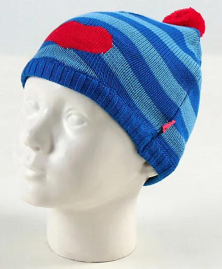 Buzzy Striped Cap - Blue