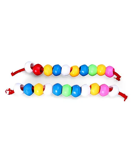 Seekho Beads with Laces Multicolour - 26 Pieces