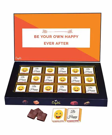 Expelite Be Happy Chocolates And Smiley Gifts Box - 300gm