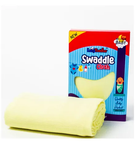 LazyToddler Organic Cotton Muslin Extra Large Swaddle - Yellow
