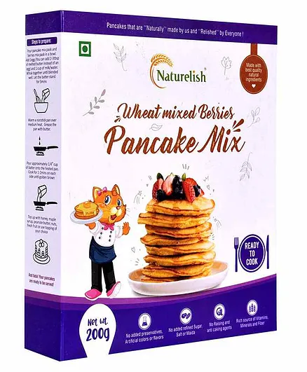 Naturelish Wheat Mixed Berries Pancake Mix - 200 gm
