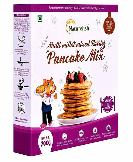 Naturelish Multi Millet Berries Pancake Mix - 200 gm
