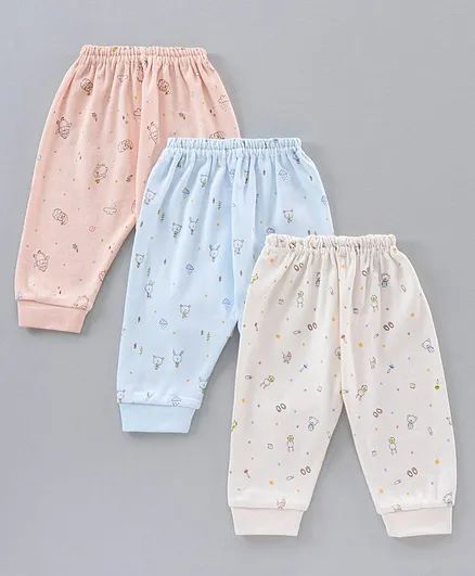 Zero Full Length Printed Lounge Pant Pack of 3 (Color May Vary)