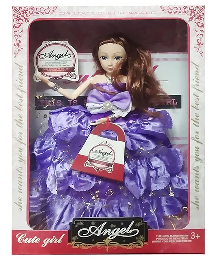 Yunicorn Max Cute Doll With Movable Joints Purple - Height 36 cm