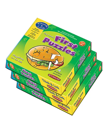 Sterling Food Jigsaw Puzzle Multicolor Pack of 3 - 6 Pieces Each