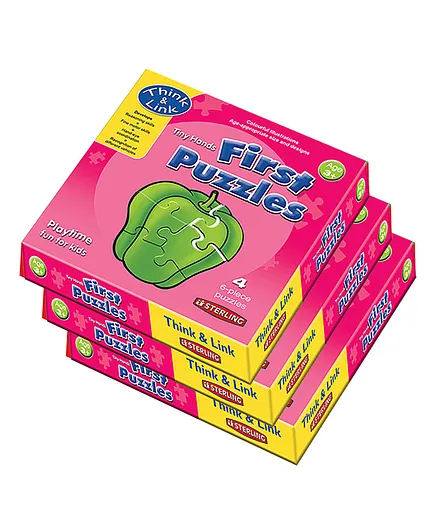 Sterling Vegetables Jigsaw Puzzle Multicolor Pack of 3 - 6 Pieces Each