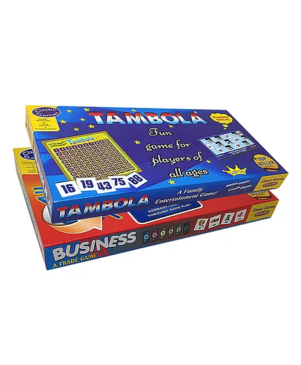 Sterling 2 in 1 Board Game Business and Tambola Combo - Multicolor