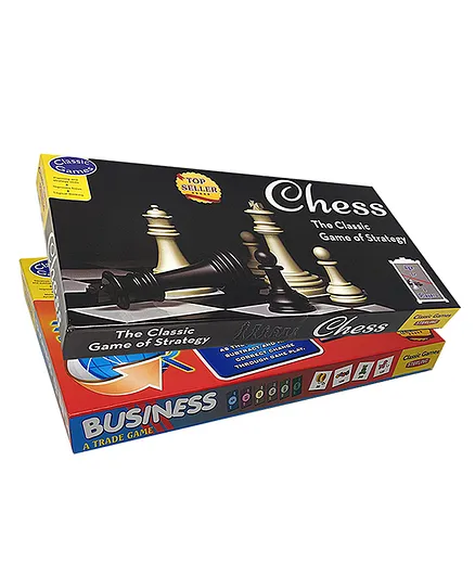 Sterling 2 in 1 Board Game Chess and Business Combo - Multicolor