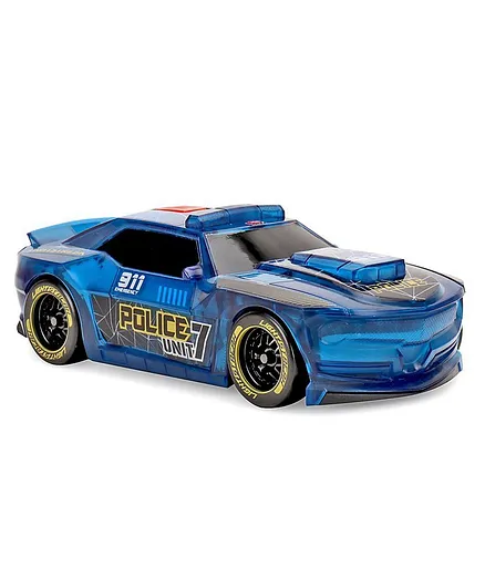 Dickie Free Wheel Lightstreak Police Toy Car - Blue