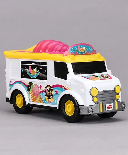 Dickie Free Wheel Ice Cream Toy Van - Multicolour