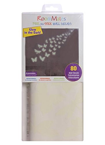 Peel And Stick Wall Decals - Glow & Dark Butterfly