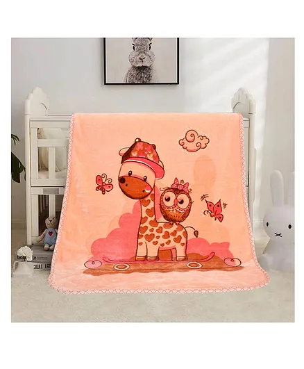 Florida Double Layer Blanket - Peach