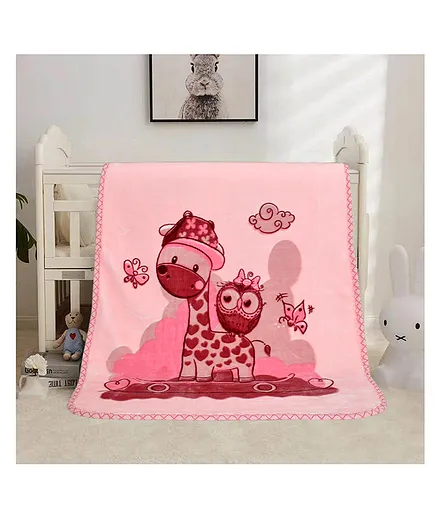Florida Double Layer Winter Baby Blanket - Pink