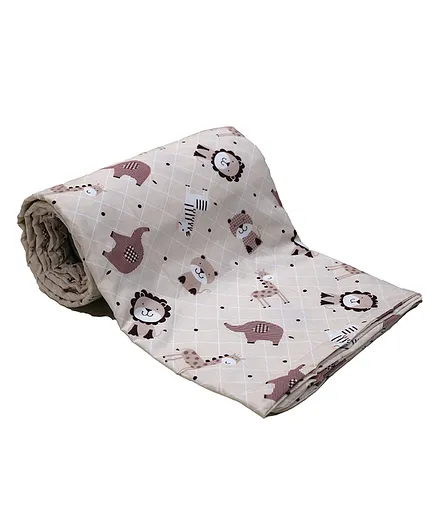 Florida Cotton Single Bed Dohar - Peach