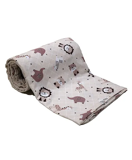 Florida Cotton Double Bed Dohar - Peach