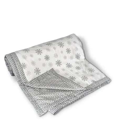 Florida Cotton Double Bed Dohar - Grey