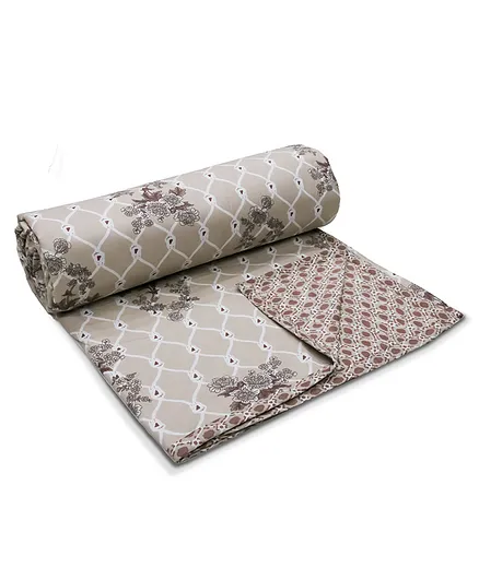 Florida Cotton Double Bed Dohar - Beige