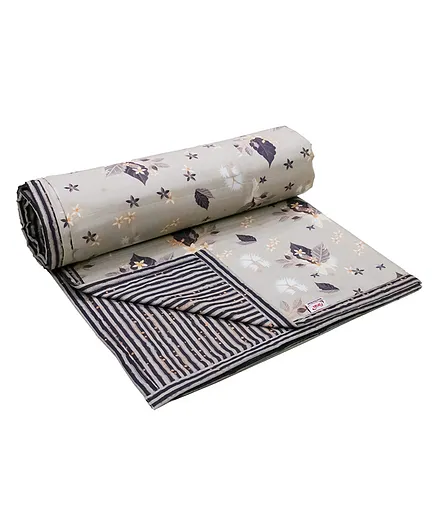Florida Cotton Single Bed Dohar - Grey