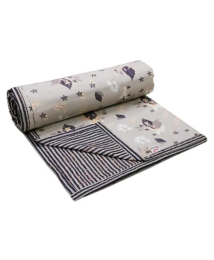 Florida Cotton Double Bed Dohar - Grey