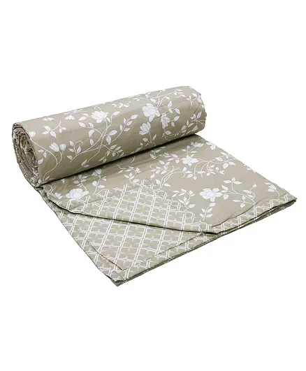 Florida Cotton Single Bed Dohar - Brown