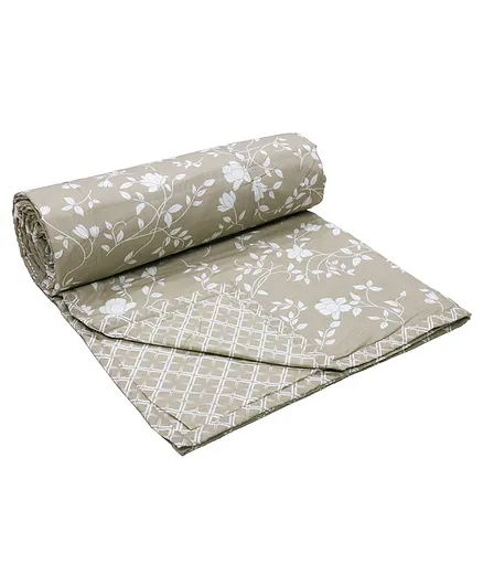 Florida Cotton Double Bed Dohar - Brown