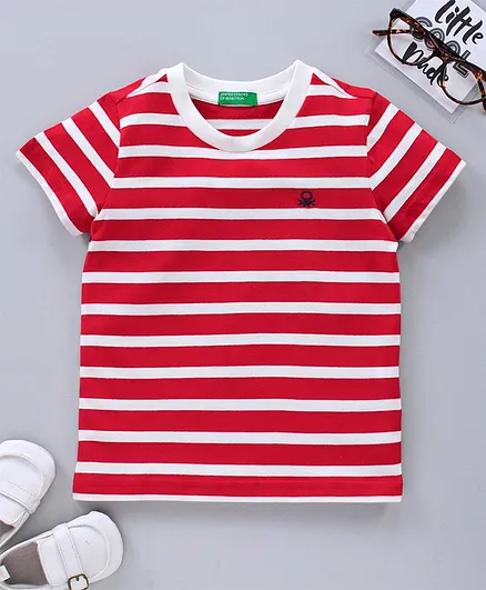 UCB Short Sleeve Tee Striped - Red