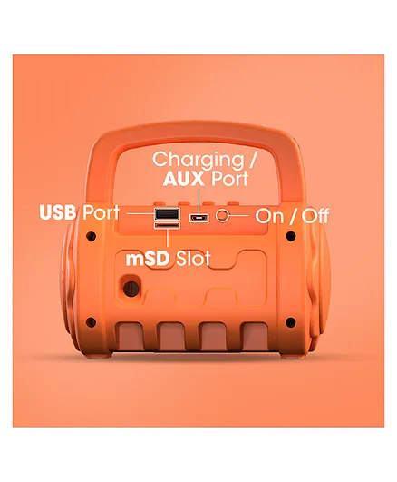 Zebronics Zeb County 3 Bluetooth Speaker - Orange