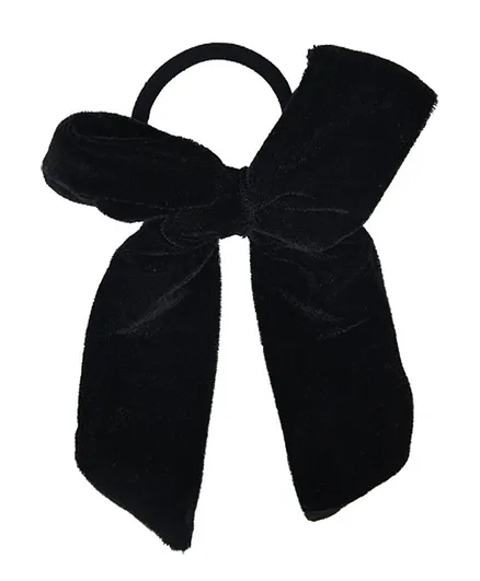 Funkrafts Velvet Bow Rubber Band - Black