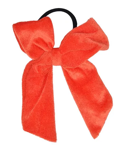 Funkrafts Velvet Bow Rubber Band - Orange