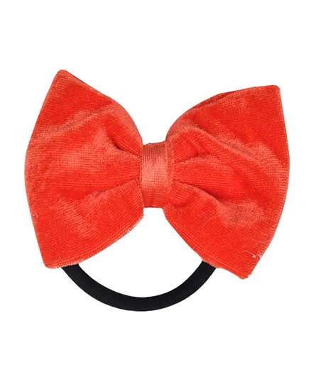 Funkrafts Velvet Bow Rubber Band - Orange