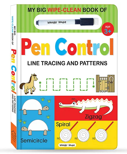 My Big Wipe And Clean Book of Pen Control Line Tracing And Patterns - English