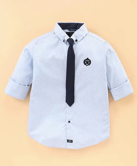 Ruff Full Sleeves Designer Shirts - Blue