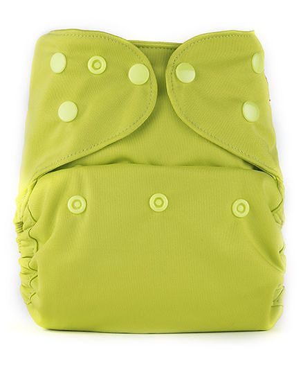 Bumberry Cloth Diaper Cover With One Bamboo Insert - Bright Green