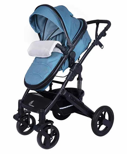 R for Rabbit Hokey Pokey Stroller Cum Pram - Black Blue