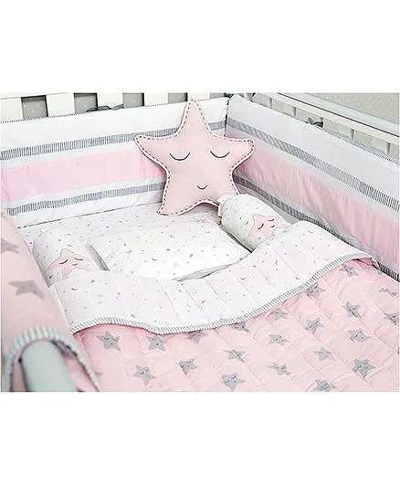 Masilo Complete Cot Set With Quilt - Pink